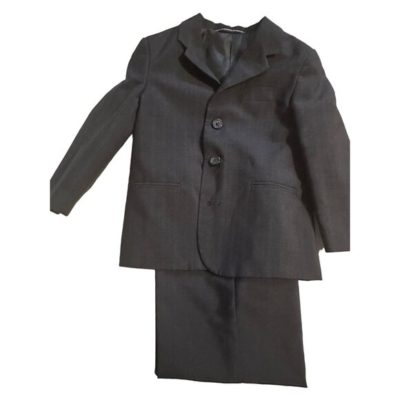 Boy's dark navy blue 3 button pant suit 5 - Picture 1 of 5